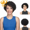 Curly Glueless Short Pixie Wigs
