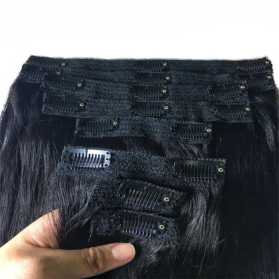 Clip In Hair Extensions Brazilian Straight - Image 19