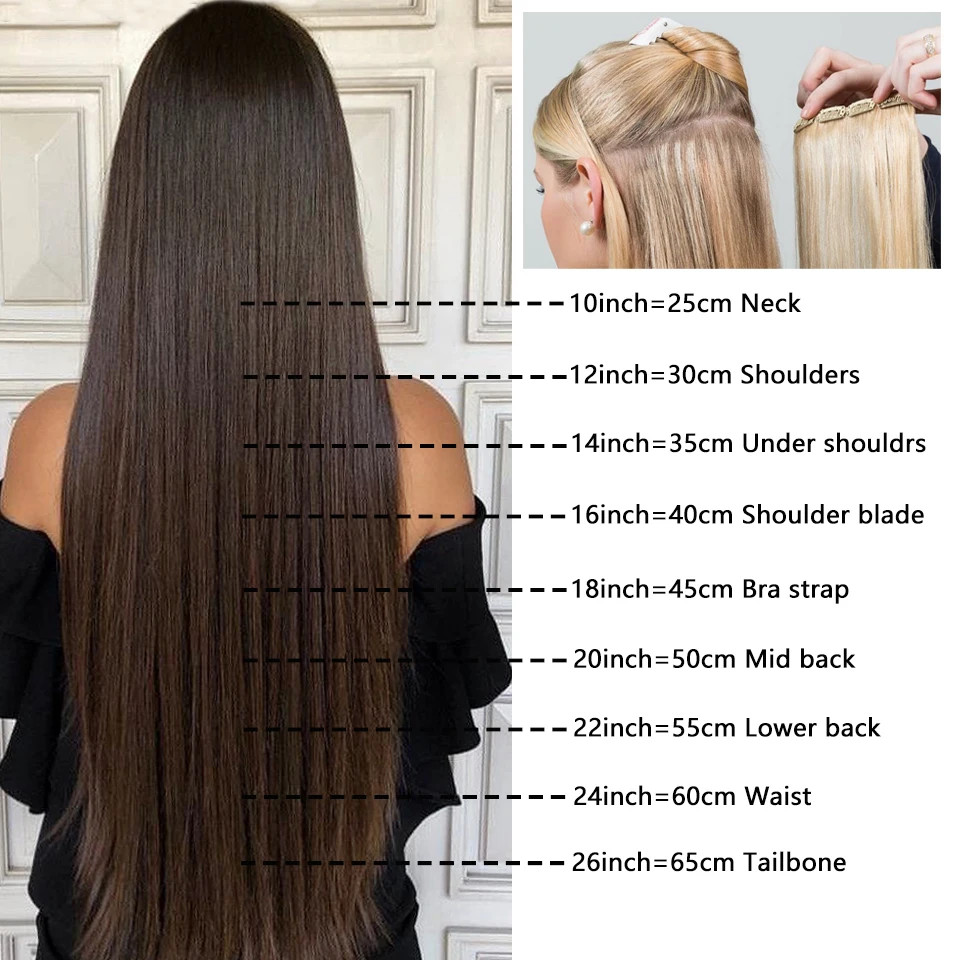 Clip In Hair Extensions Brazilian Straight - Image 22