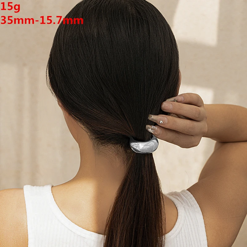U-shaped alloy ponytail headband - Image 10