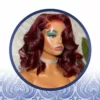 Maroon Curled Peruvian Virgin Wig