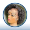 Curly Side Swoop Peruvian Pixie Wig