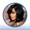 Wavy Styled Side Part Bob Wig
