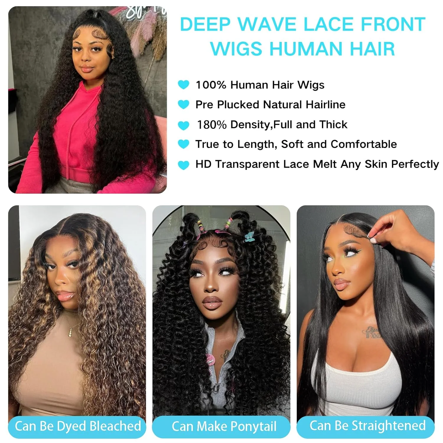 Yaki Straight Lace Front Wig - Image 9