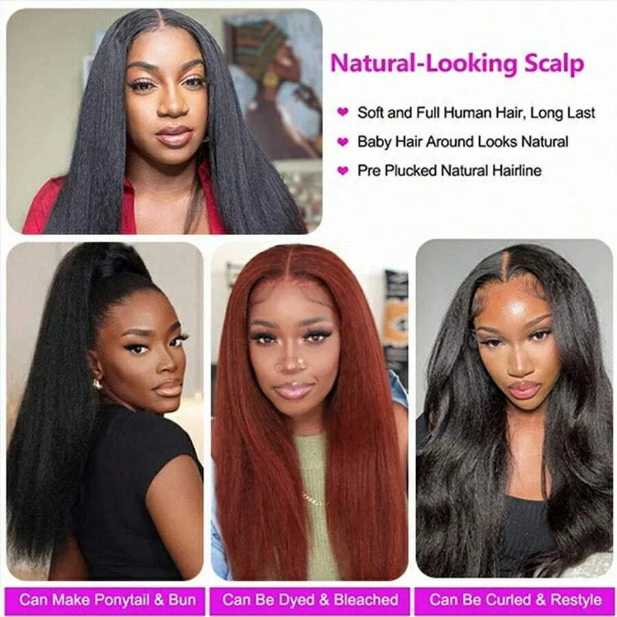 Yaki Straight Lace Front Wig - Image 5
