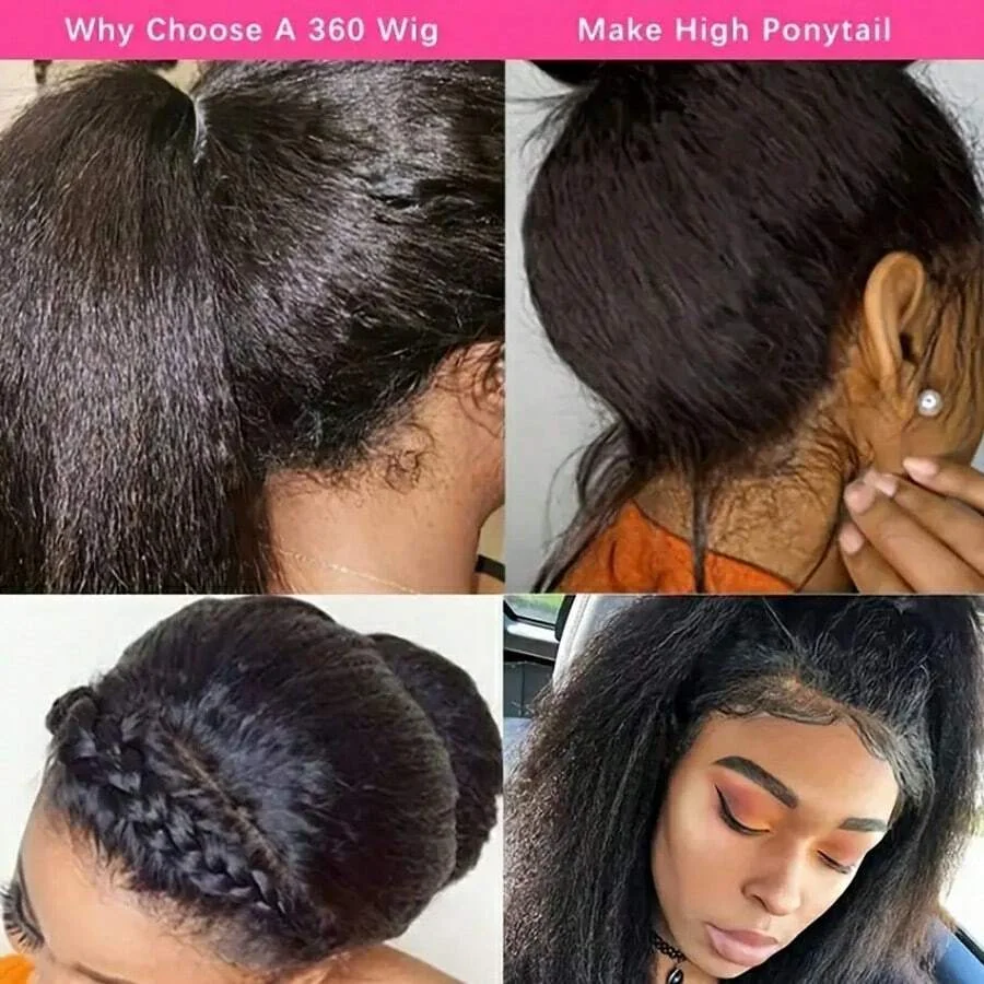 Yaki Straight Lace Front Wig - Image 3