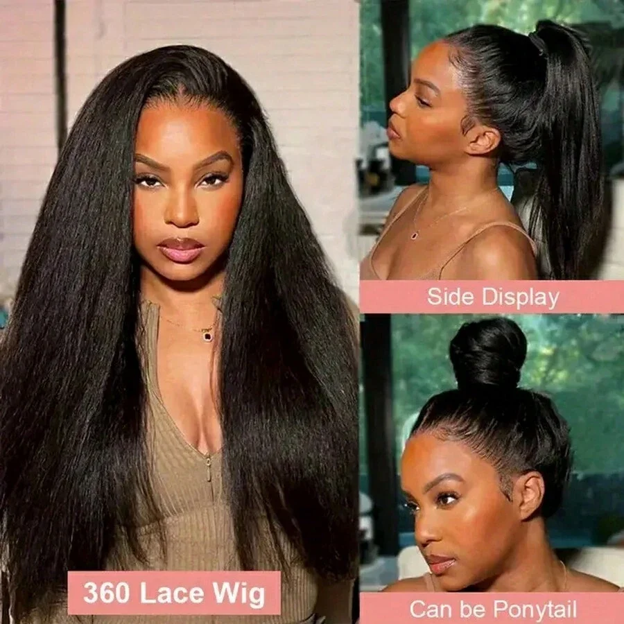 Yaki Straight Lace Front Wig - Image 4