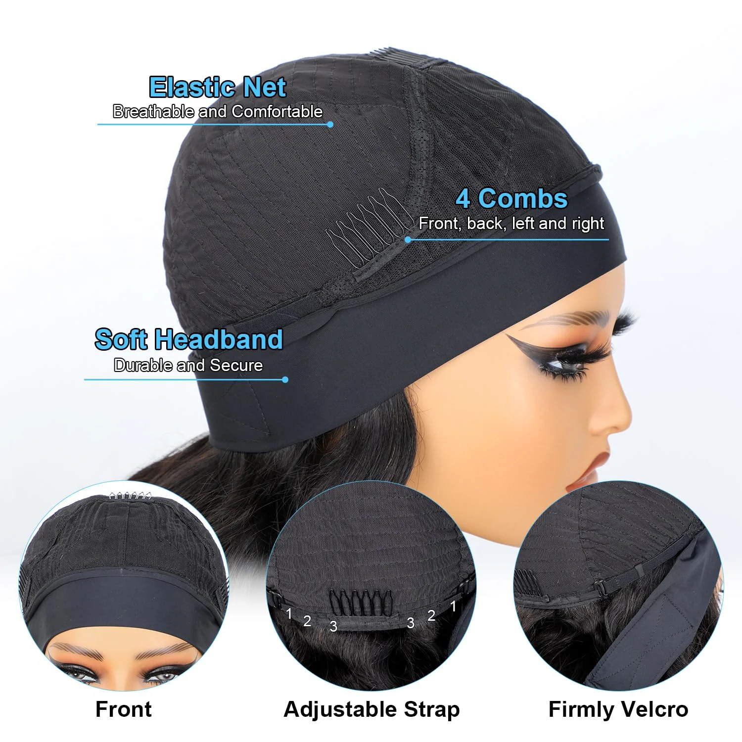 Afro Curly Human Headband Wig - Image 5