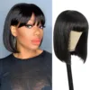 Straight Bob Wig With Bangs