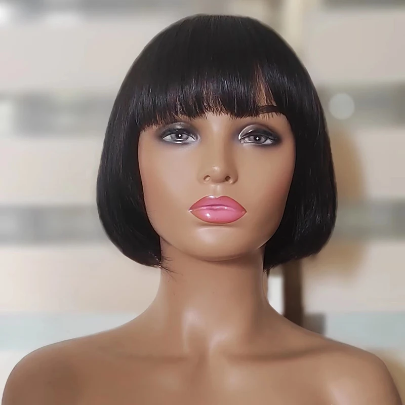 Straight Bob Wig With Bangs